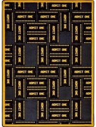 Joy Carpets Any Day Matinee Admit One Black